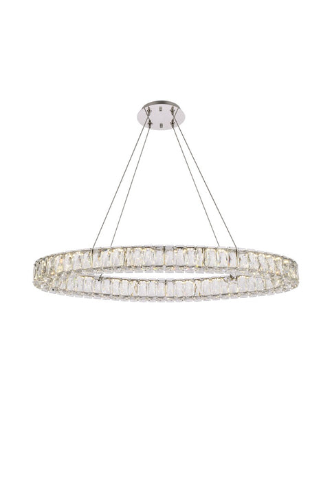 Elegant Lighting 3503D36C LED Pendant, Chrome