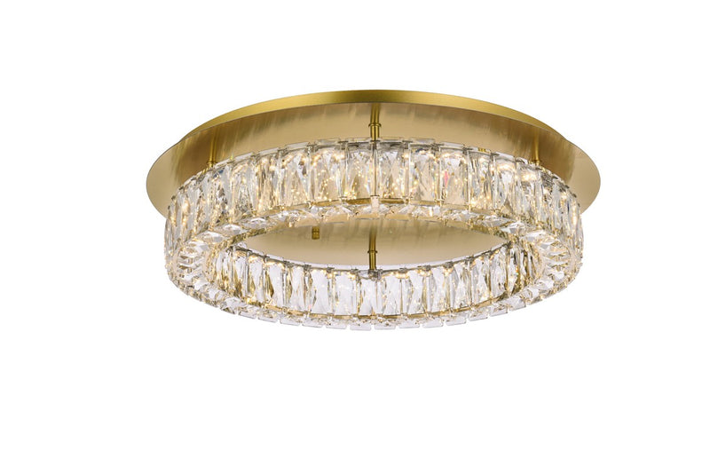 Elegant Lighting 3503F22G LED Flush Mount, Gold