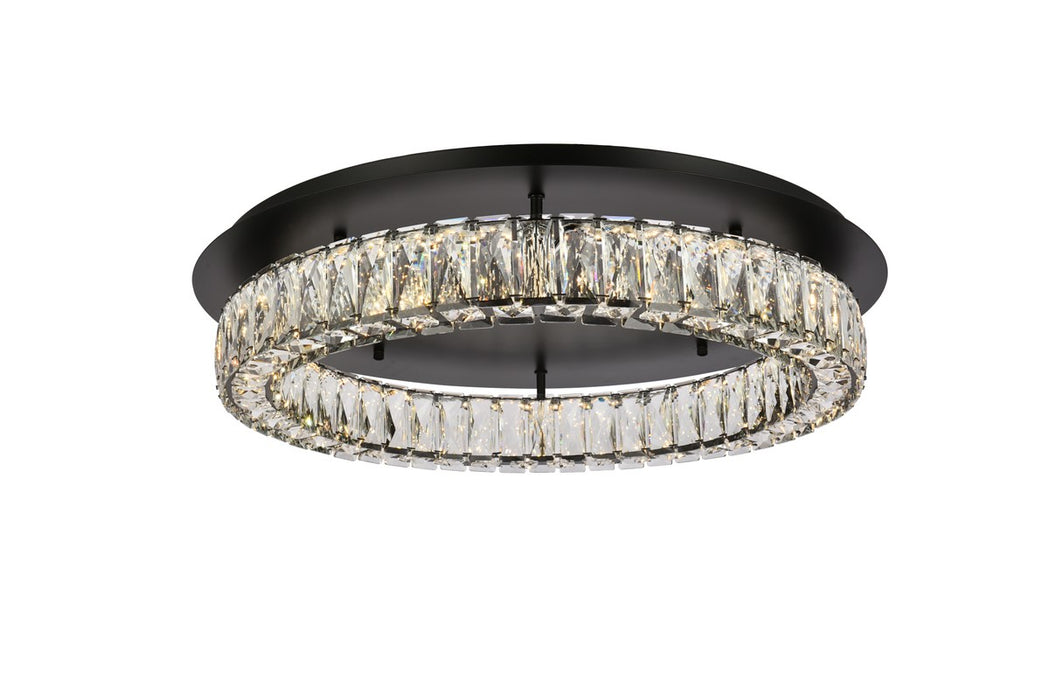 Elegant Lighting 3503F26BK LED Flush Mount, Black