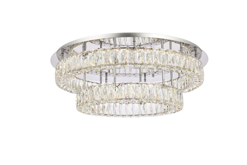 Elegant Lighting 3503F30L2C LED Flush Mount, Chrome