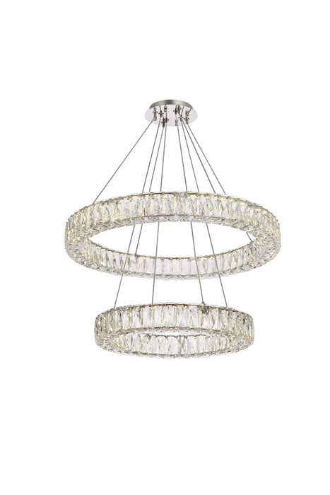 Elegant Lighting 3503G28C LED Chandelier, Chrome