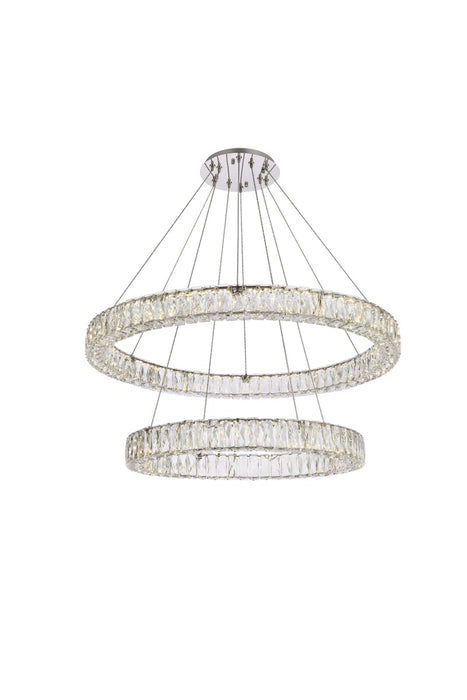 Elegant Lighting 3503G36C LED Chandelier, Chrome