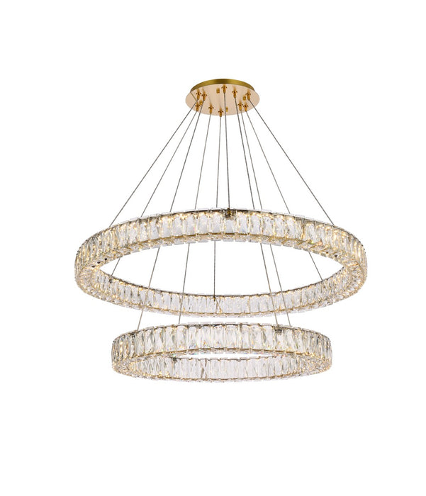 Elegant Lighting 3503G36G LED Chandelier, Gold