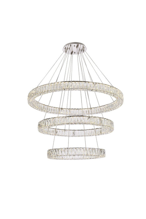 Elegant Lighting 3503G41LC LED Chandelier, Chrome