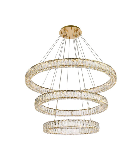 Elegant Lighting 3503G41LG LED Chandelier, Gold