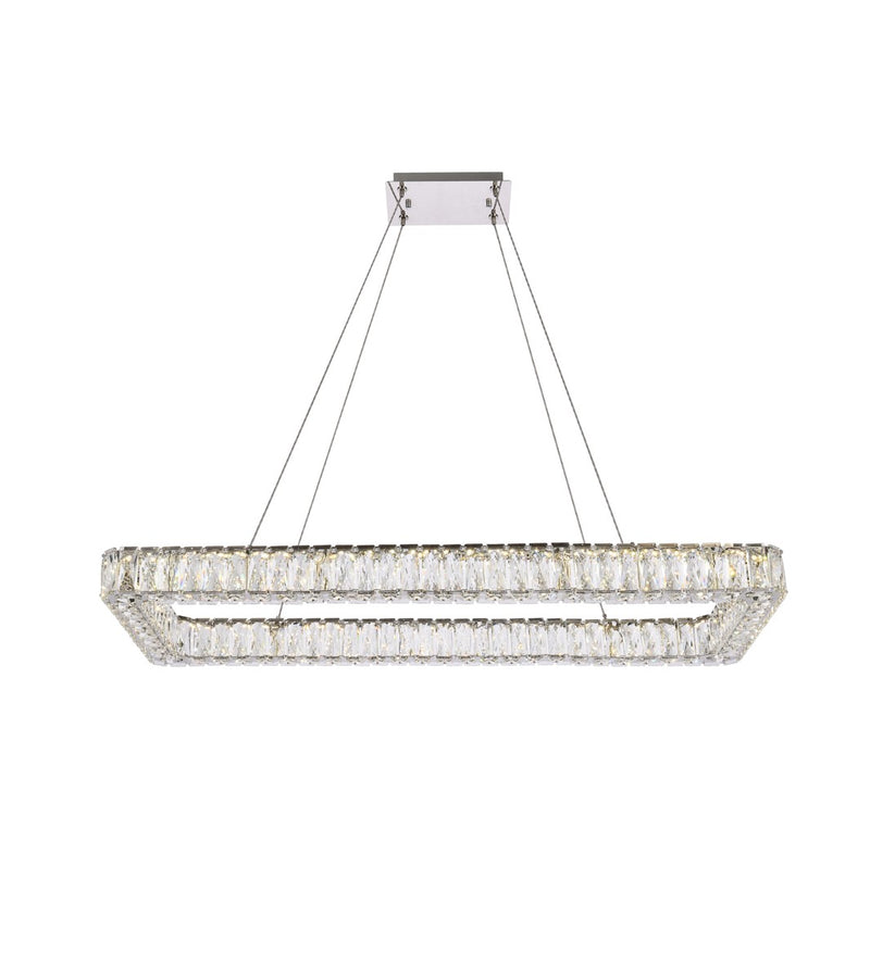 Elegant Lighting 3504D42L1C LED Pendant, Chrome