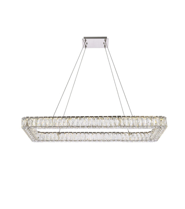 Elegant Lighting 3504D42L1C LED Pendant, Chrome
