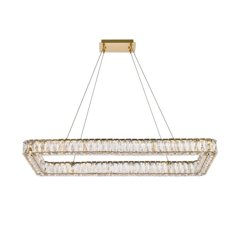 Elegant Lighting 3504D42L1G LED Pendant, Gold