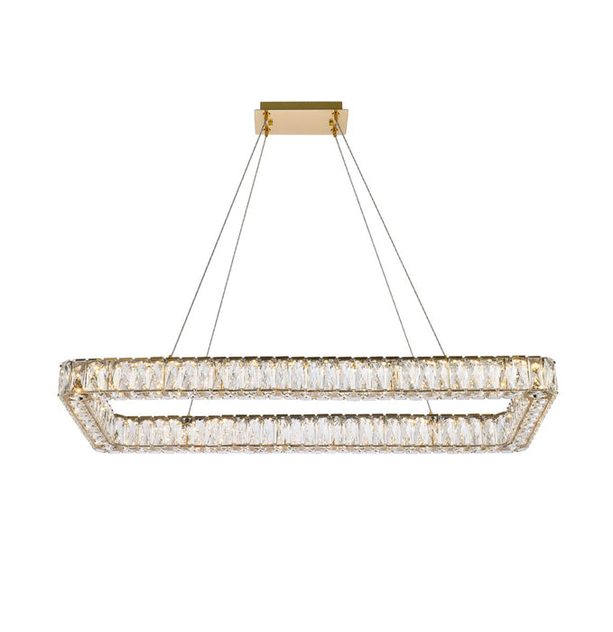 Elegant Lighting 3504D42L1G LED Pendant, Gold