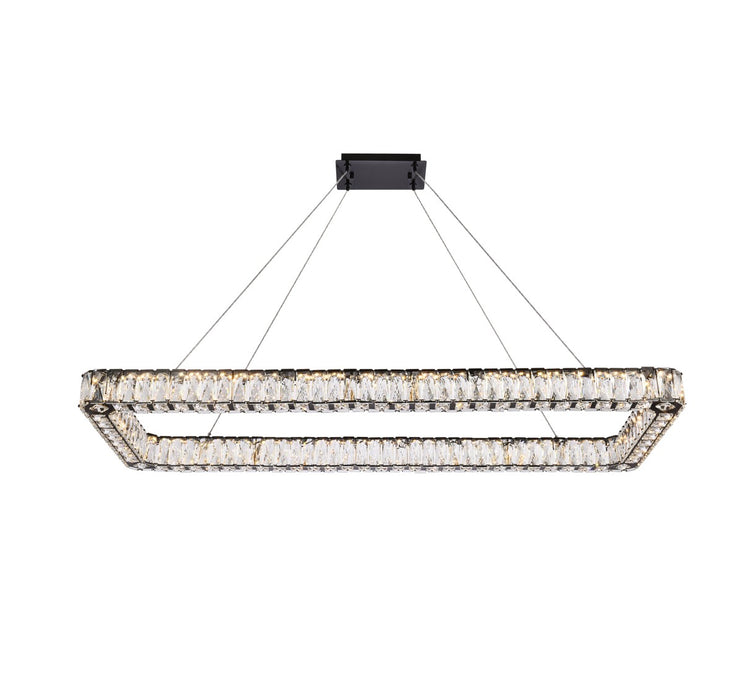 Elegant Lighting 3504D50L1BK LED Pendant, Black