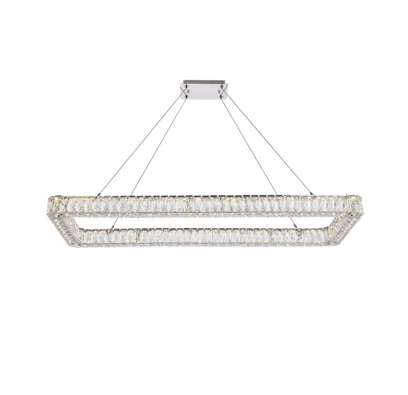 Elegant Lighting 3504D50L1C LED Pendant, Chrome