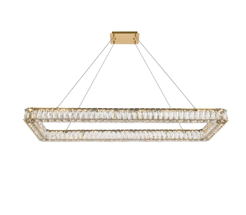 Elegant Lighting 3504D50L1G LED Pendant, Gold