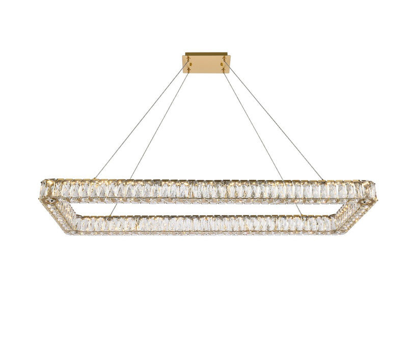 Elegant Lighting 3504D50L1G LED Pendant, Gold