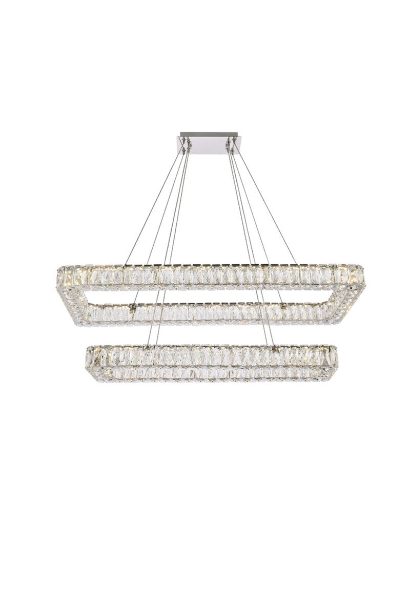 Elegant Lighting 3504G42L2C LED Pendant, Chrome