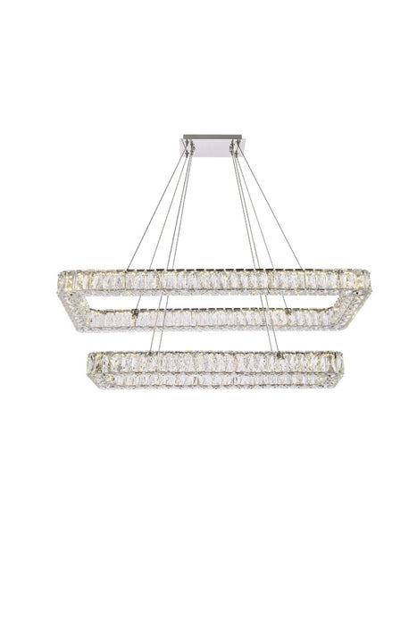 Elegant Lighting 3504G42L2C LED Pendant, Chrome