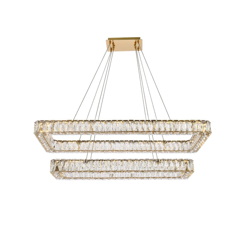 Elegant Lighting 3504G42L2G LED Pendant, Gold