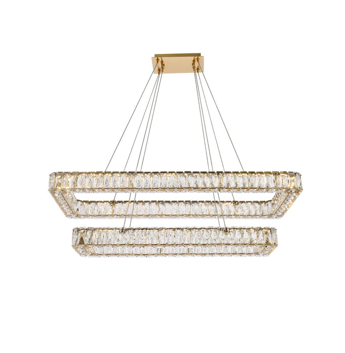 Elegant Lighting 3504G42L2G LED Pendant, Gold