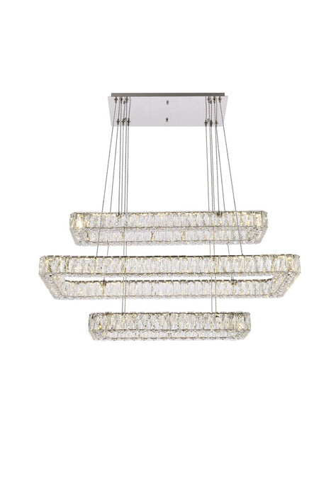 Elegant Lighting 3504G42L3C LED Pendant, Chrome
