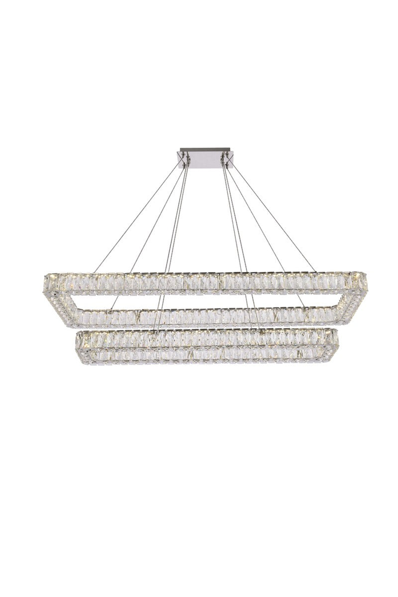 Elegant Lighting 3504G50L2C LED Pendant, Chrome