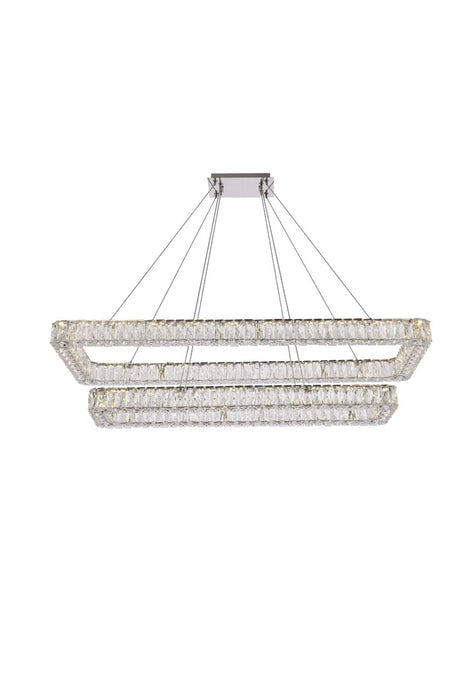 Elegant Lighting 3504G50L2C LED Pendant, Chrome