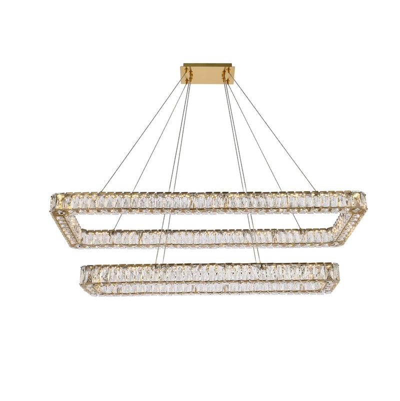 Elegant Lighting 3504G50L2G LED Pendant, Gold
