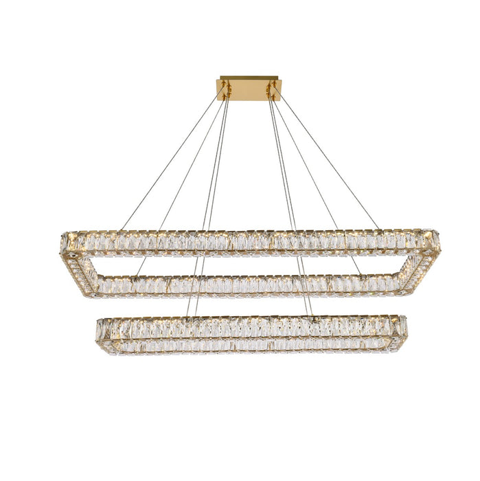 Elegant Lighting 3504G50L2G LED Pendant, Gold