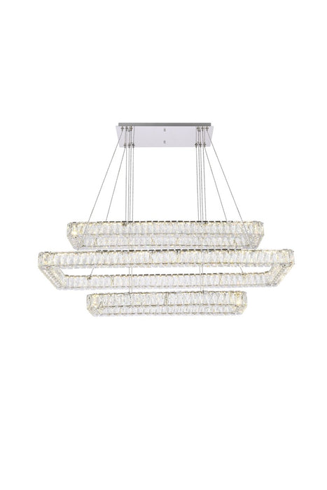 Elegant Lighting 3504G50L3C LED Pendant, Chrome