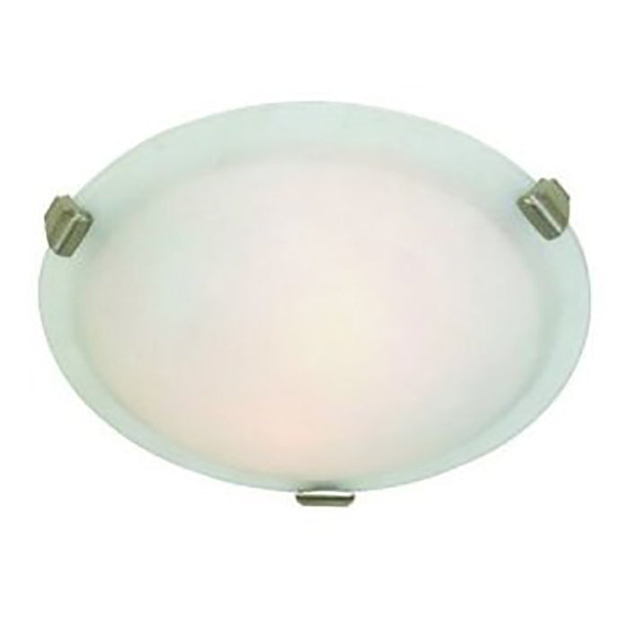 Artcraft AC2355CH Three Light Flush Mount, Chrome