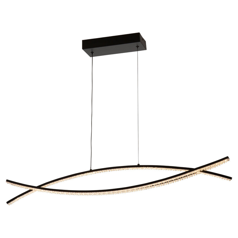 Artcraft AC6713BK LED Island Pendant, Black