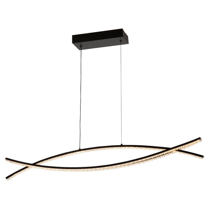 Artcraft AC6713BK LED Island Pendant, Black