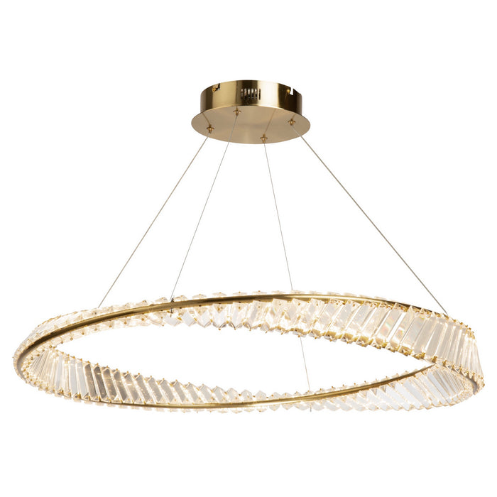 Artcraft AC6721BB LED Pendant, Brushed Brass