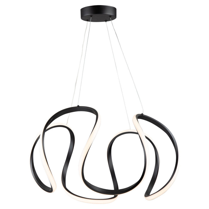 Artcraft AC7639BK LED Pendant, Black