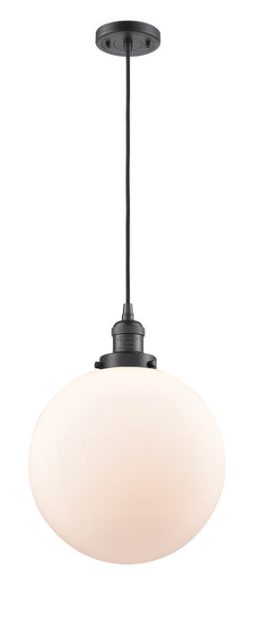 Innovations 201C-OB-G201-12-LED LED Mini Pendant, Oil Rubbed Bronze