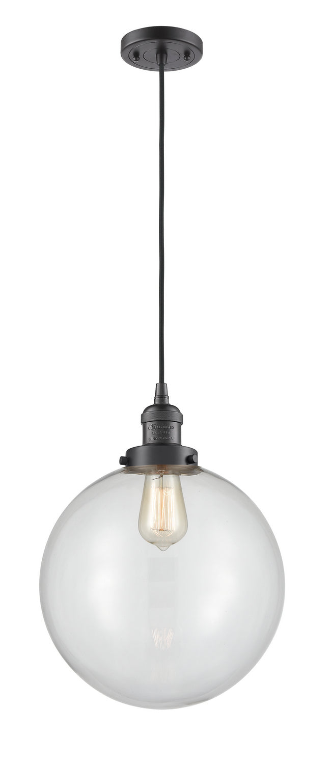 Innovations 201C-OB-G202-12 One Light Mini Pendant, Oil Rubbed Bronze