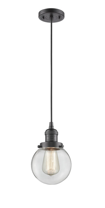 Innovations 201C-OB-G202-6 One Light Mini Pendant, Oil Rubbed Bronze