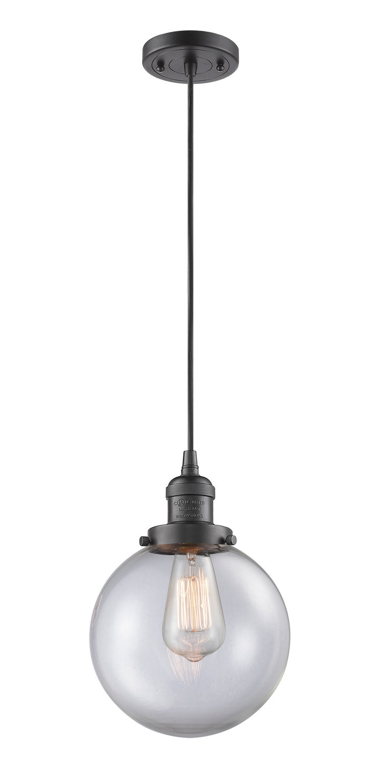 Innovations 201C-OB-G202-8 One Light Mini Pendant, Oil Rubbed Bronze