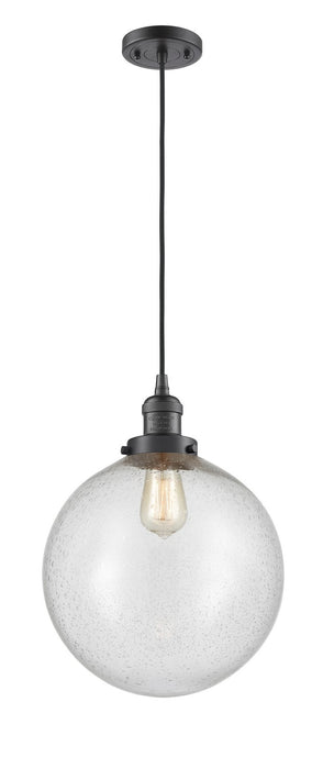 Innovations 201C-OB-G204-12-LED LED Mini Pendant, Oil Rubbed Bronze