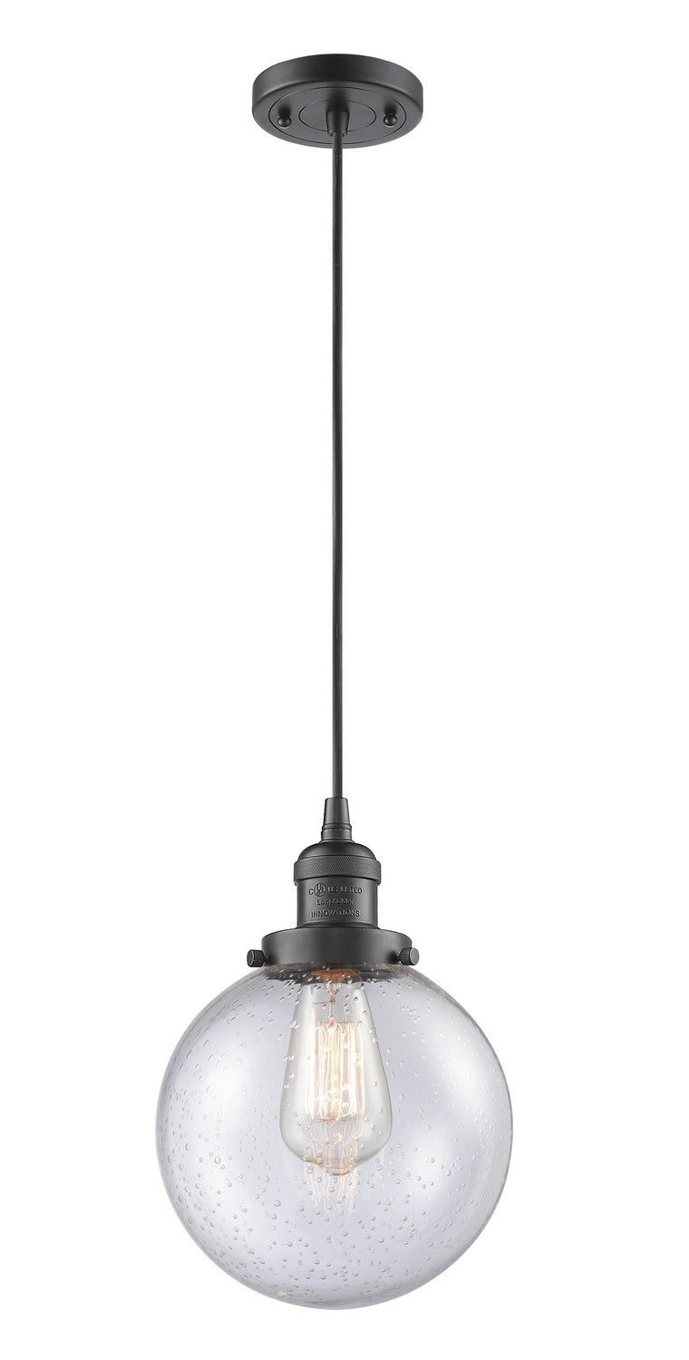 Innovations 201C-OB-G204-8-LED LED Mini Pendant, Oil Rubbed Bronze