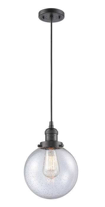 Innovations 201C-OB-G204-8-LED LED Mini Pendant, Oil Rubbed Bronze