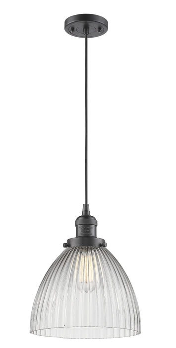 Innovations 201C-OB-G222 One Light Mini Pendant, Oil Rubbed Bronze
