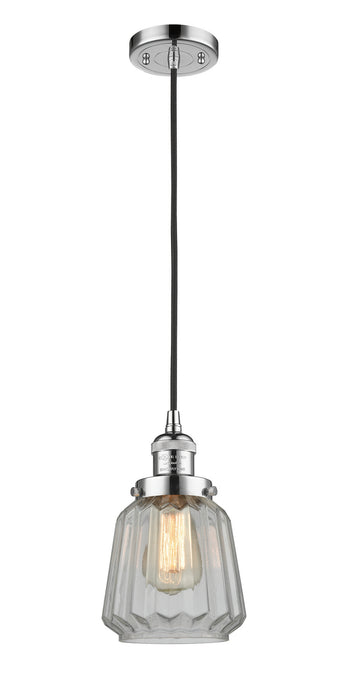 Innovations 201C-PC-G142 One Light Mini Pendant, Polished Chrome