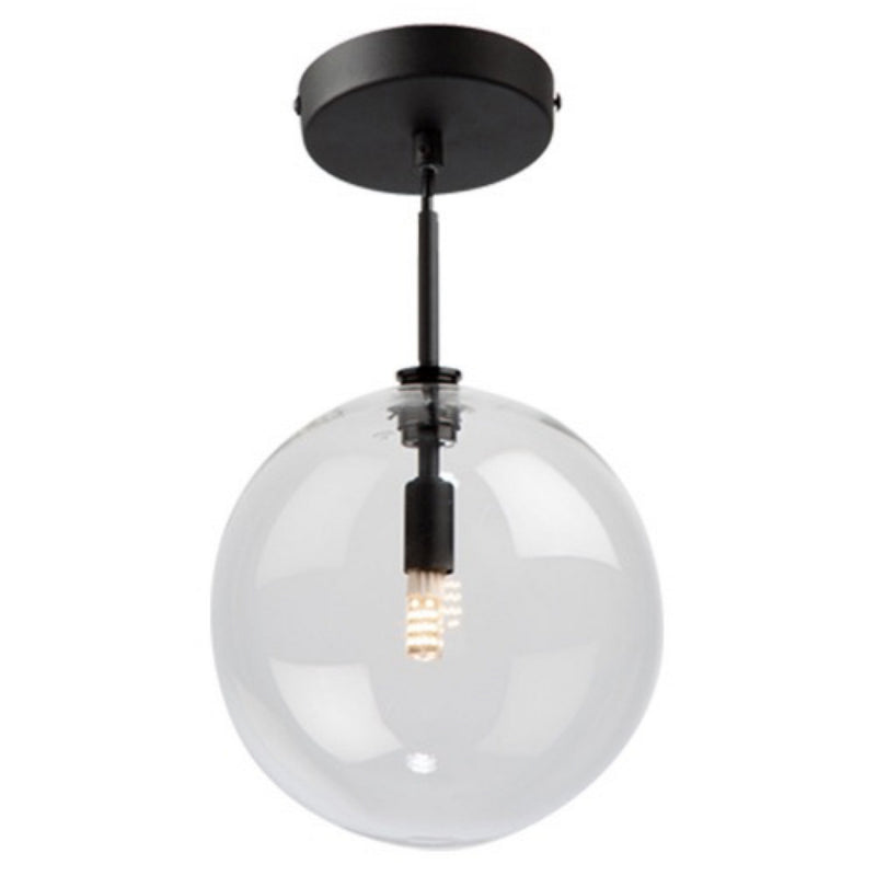 Artcraft SC13190BK One Light Semi-Flush Mount, Black