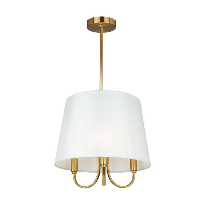 Artcraft SC13330BG Three Light Pendant, Brushed Gold