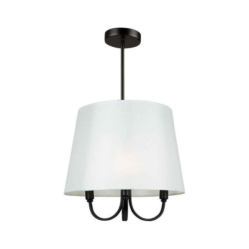 Artcraft SC13330BK Three Light Pendant, Black