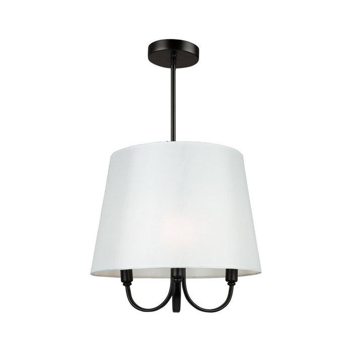 Artcraft SC13330BK Three Light Pendant, Black