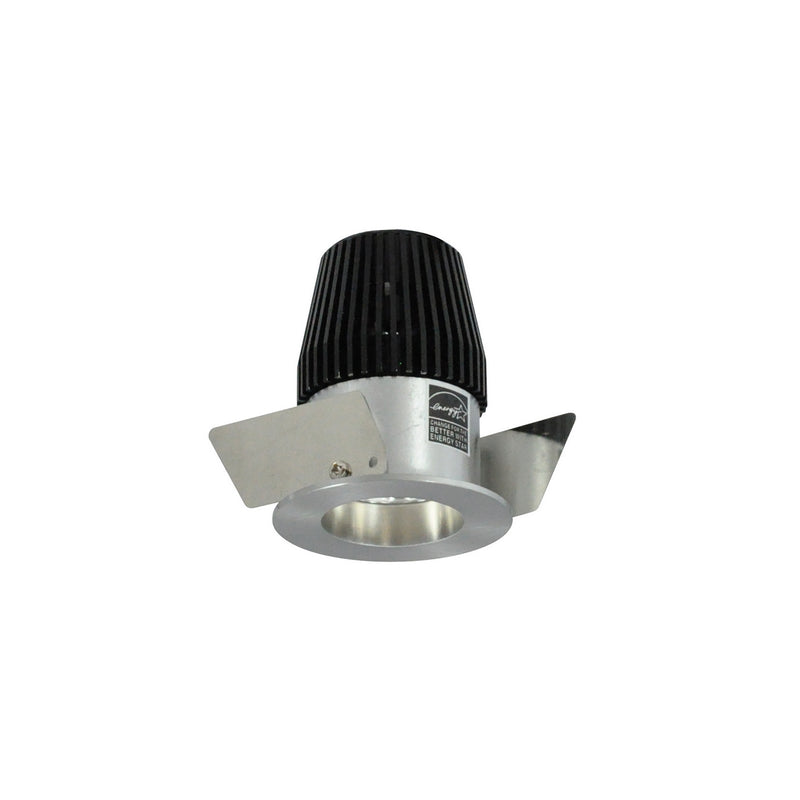 Nora Lighting NIOB-1RNG35XNN 1" Round Straight Regressed, Natural Metal Reflector / Natural Metal Flange