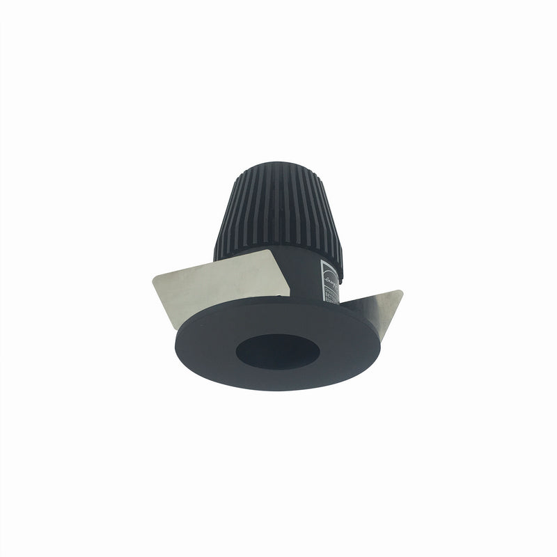 Nora Lighting NIOB-1RNG40XBB 1" Round Straight Regressed, Black Reflector / Black Flange