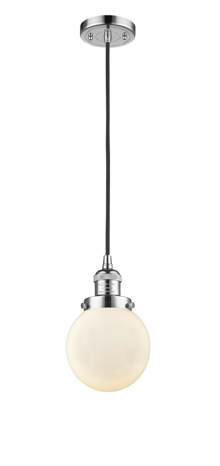 Innovations 201C-PC-G201-6 One Light Mini Pendant, Polished Chrome