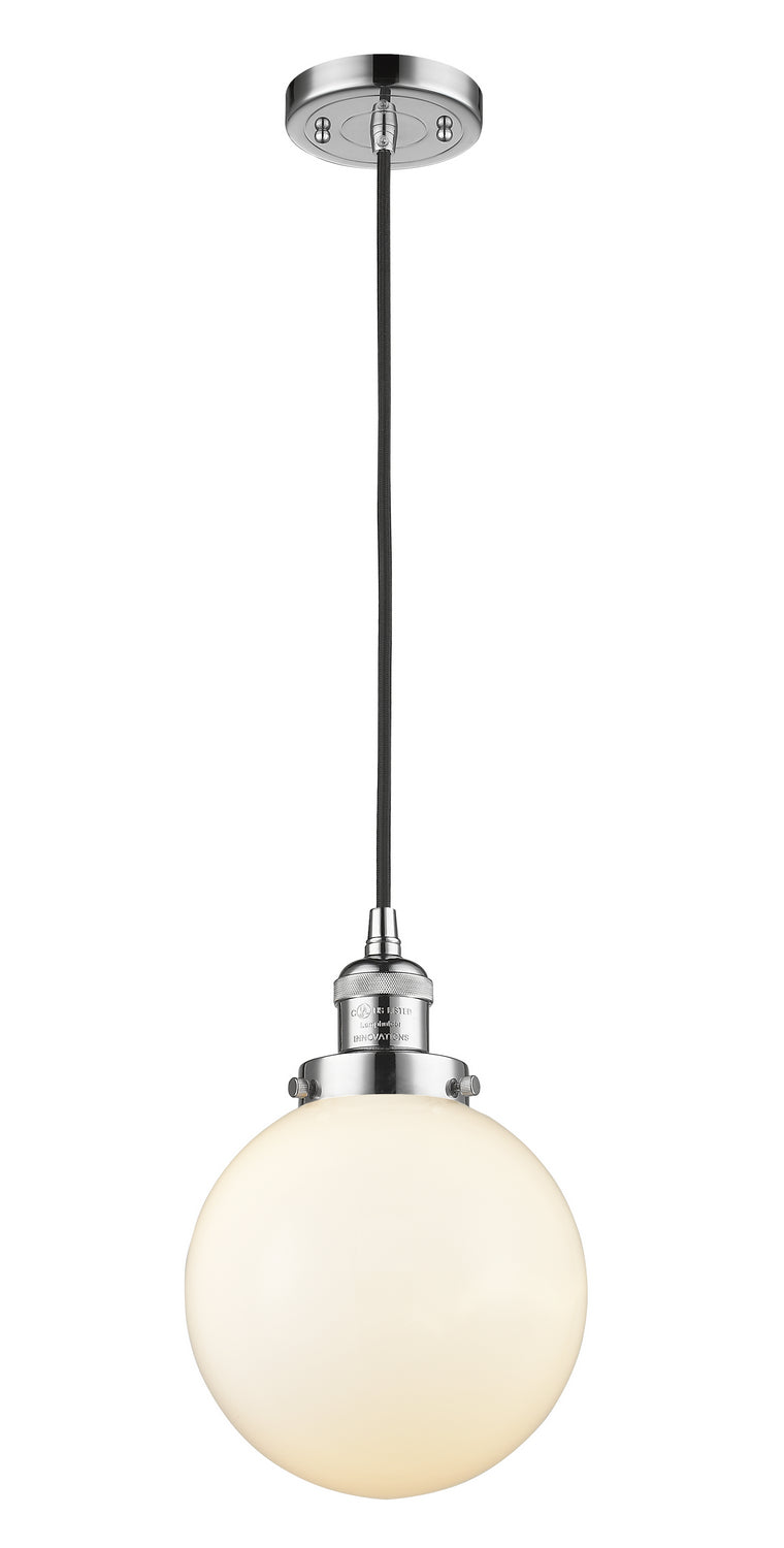 Innovations 201C-PC-G201-8 One Light Mini Pendant, Polished Chrome