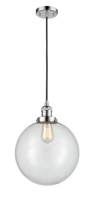 Innovations 201C-PC-G202-12 One Light Mini Pendant, Polished Chrome